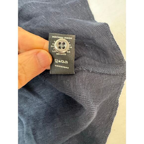 NWT Neiman Marcus Knit Henley Navy Blue - Men's Medium - Picture 5 of 8